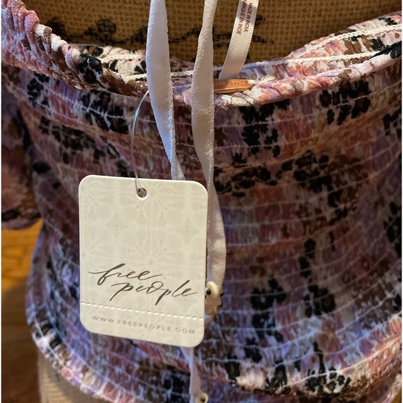 NWT Free People Smocked Top - Picture 7 of 8